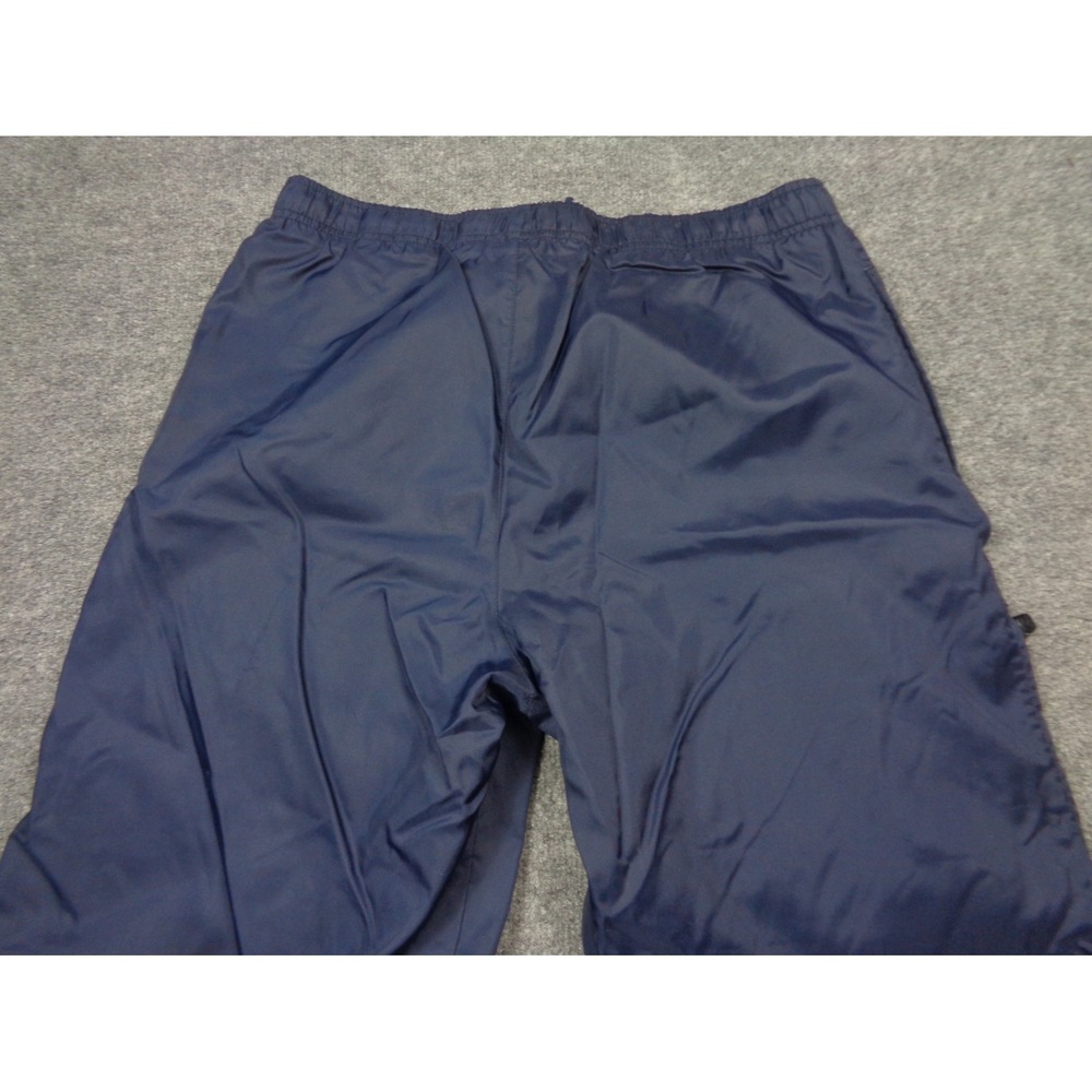 Vtg Nike Track Windbreaker Pants Mens L Blue Cargo Baggy Wide Leg Zip Lined Y2K - Picture 7 of 16